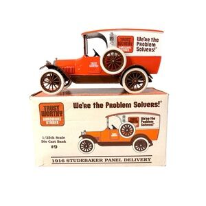 1916 Studebaker Truck Trust Worthy Hardware 9th Edition Coin Bank Die Cast 1993